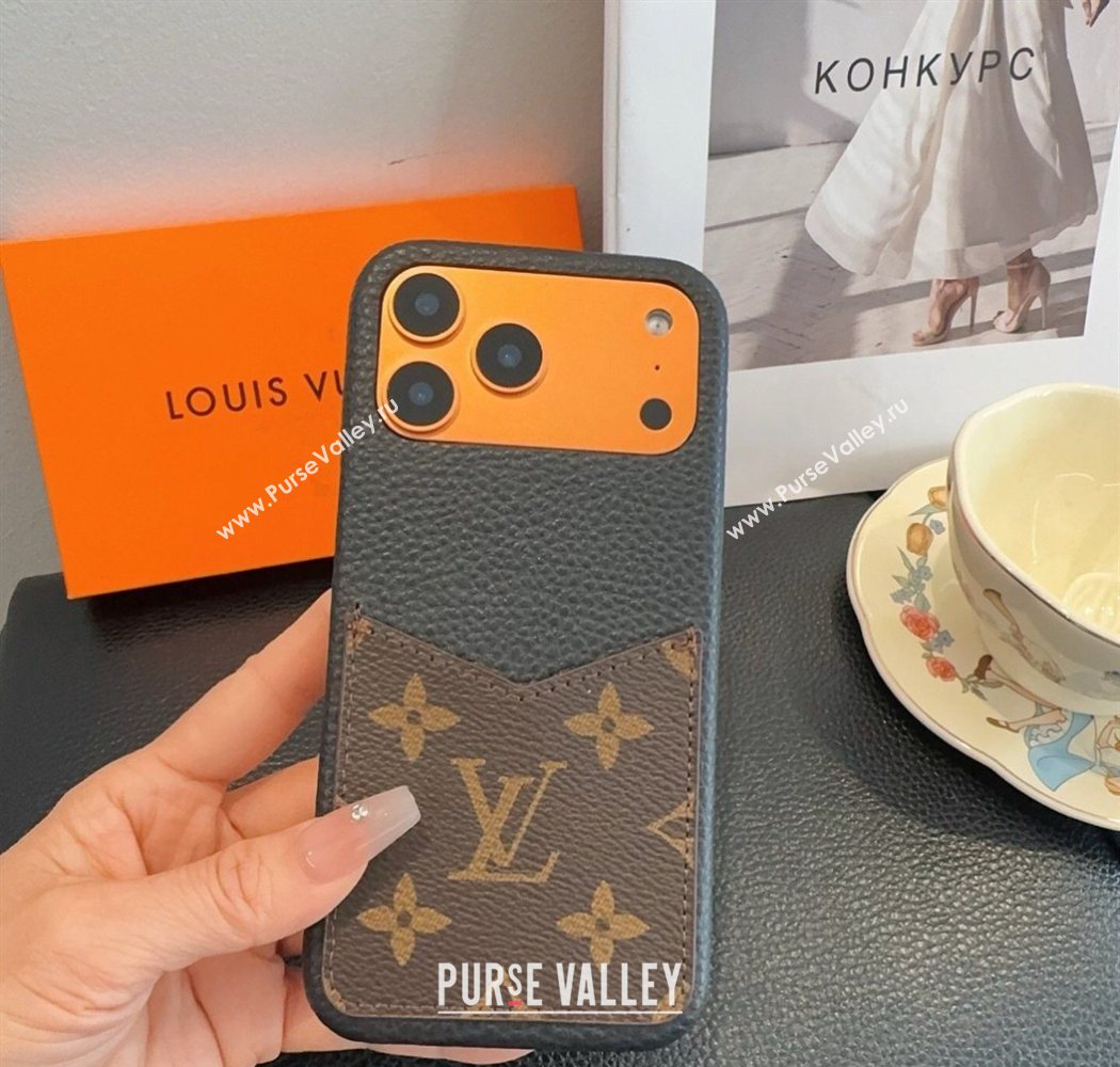 Louis Vuitton Monogram iPhone Holder Brown 2026 0318 (SHI-260318074)