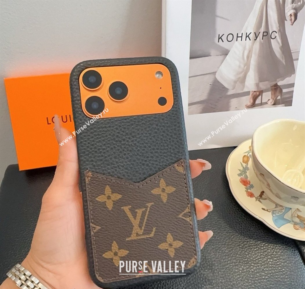 Louis Vuitton Monogram iPhone Holder Brown 2026 0318 (SHI-260318074)