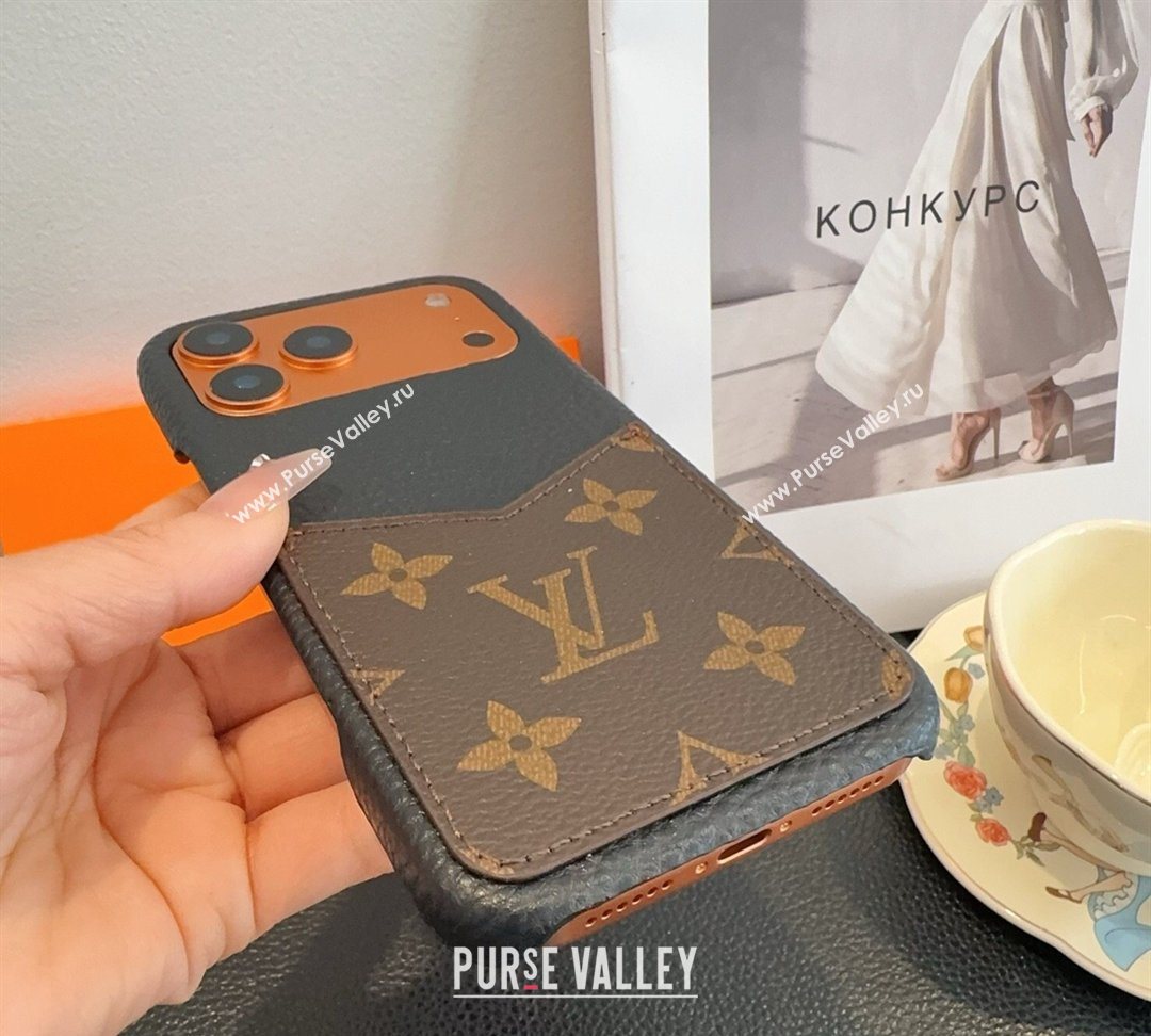 Louis Vuitton Monogram iPhone Holder Brown 2026 0318 (SHI-260318074)