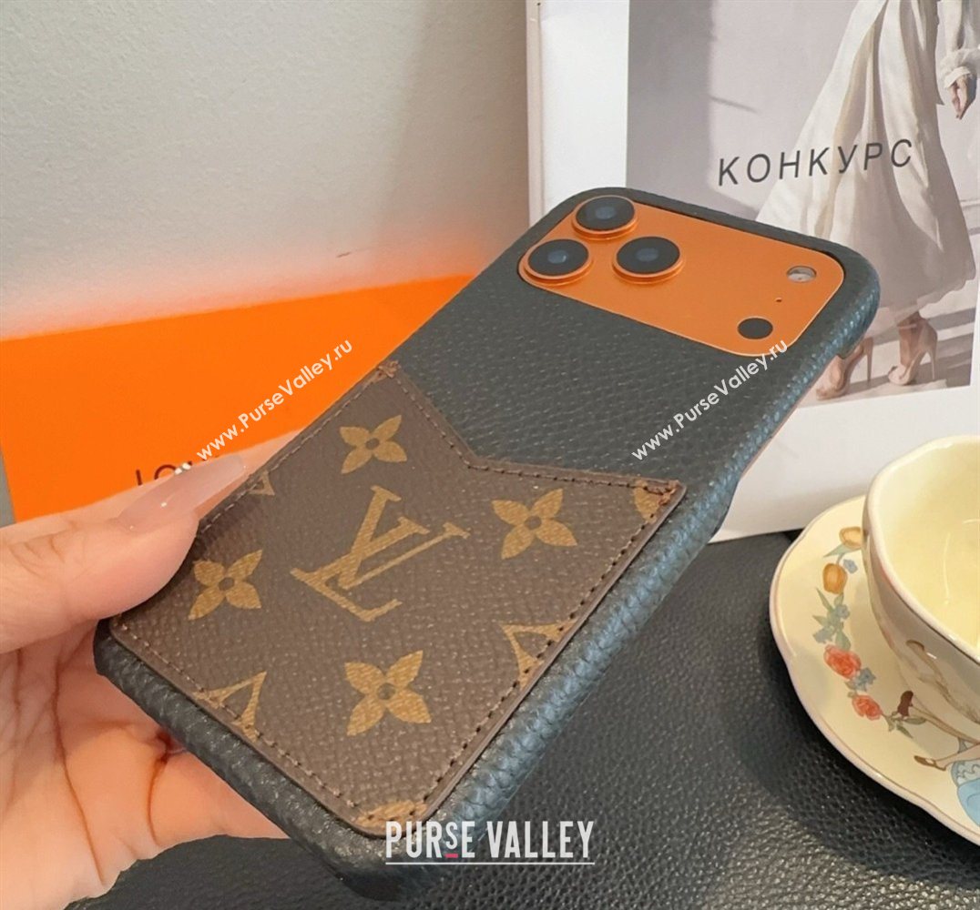 Louis Vuitton Monogram iPhone Holder Brown 2026 0318 (SHI-260318074)
