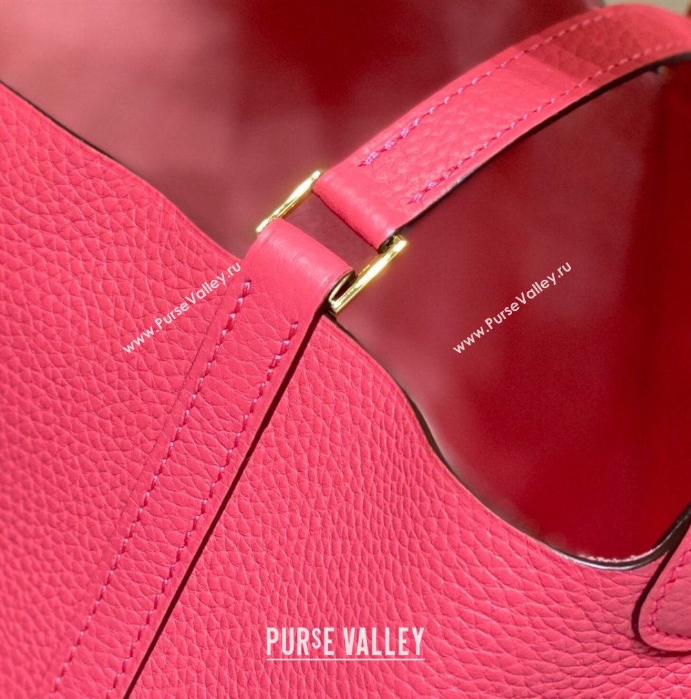 Hermes Picotin Lock Bag 22cm in Togo Calfskin Leather Lipstick Pink 2025 (FL-250808171)