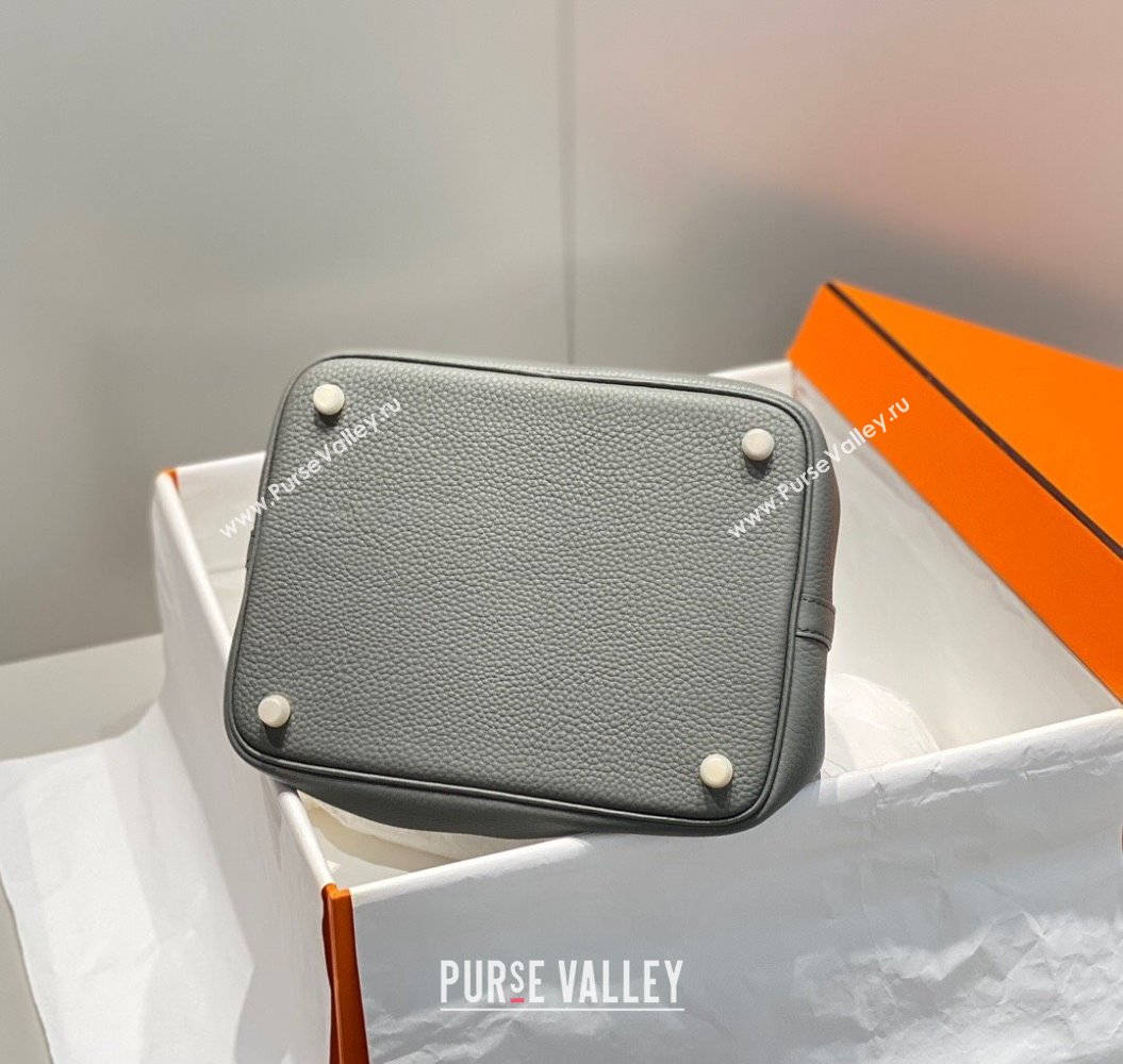 Hermes Picotin Lock Bag 22cm in Togo Calfskin Leather Cloud Grey 2025 (FL-250808172)