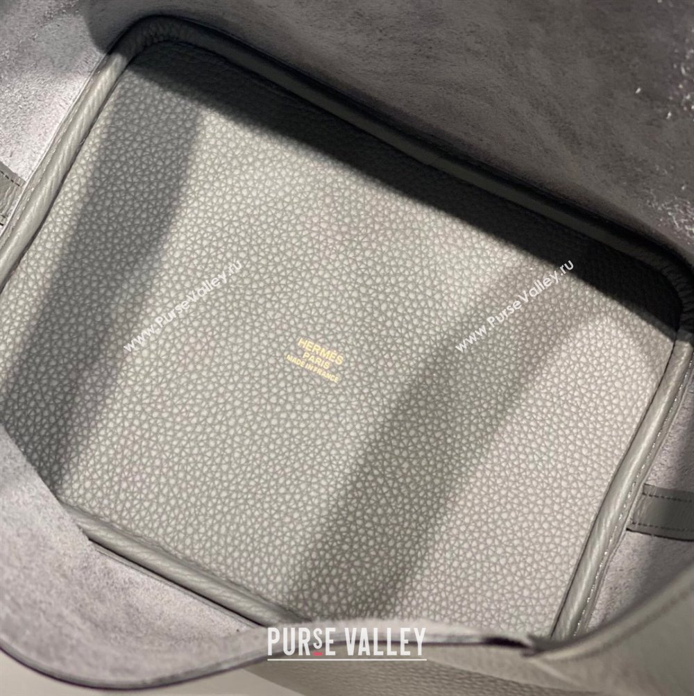 Hermes Picotin Lock Bag 22cm in Togo Calfskin Leather Cloud Grey 2025 (FL-250808172)