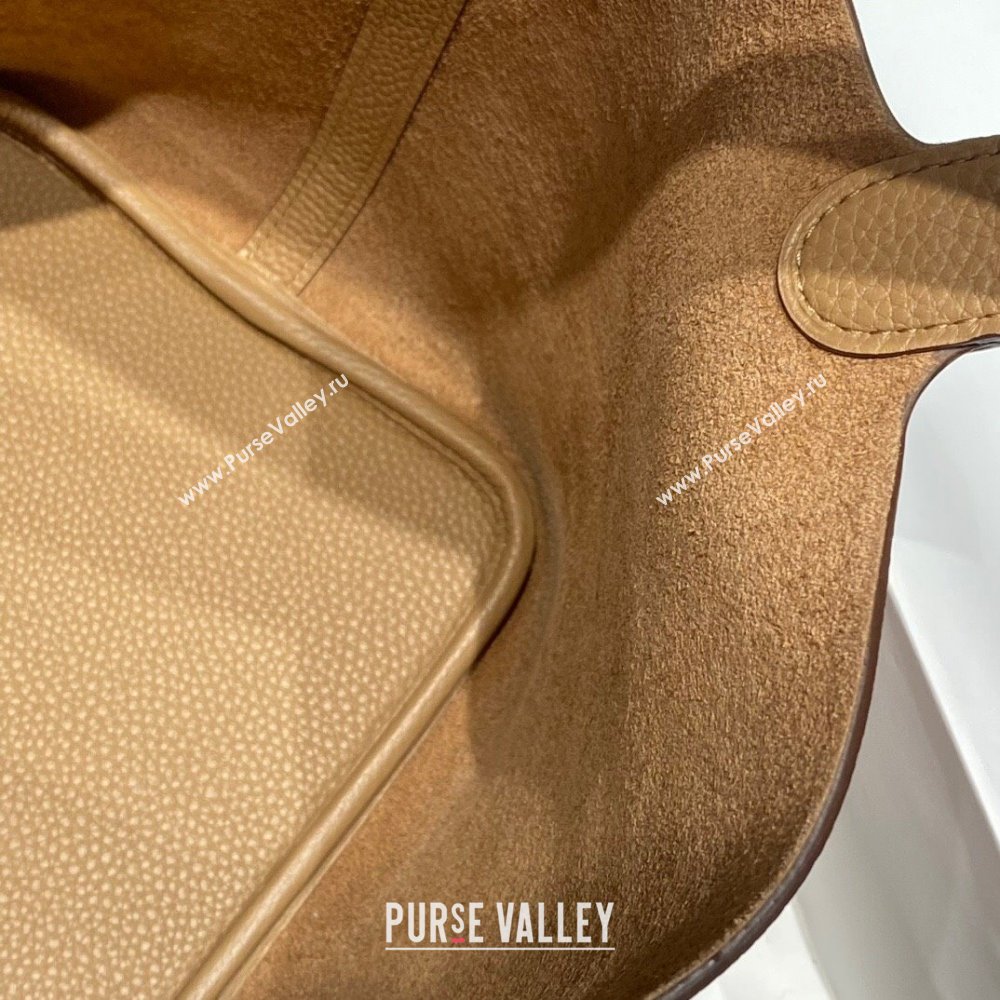 Hermes Picotin Lock Bag 22cm in Togo Calfskin Leather Milk Tea Beige/Silver 2025 (FL-250808173)