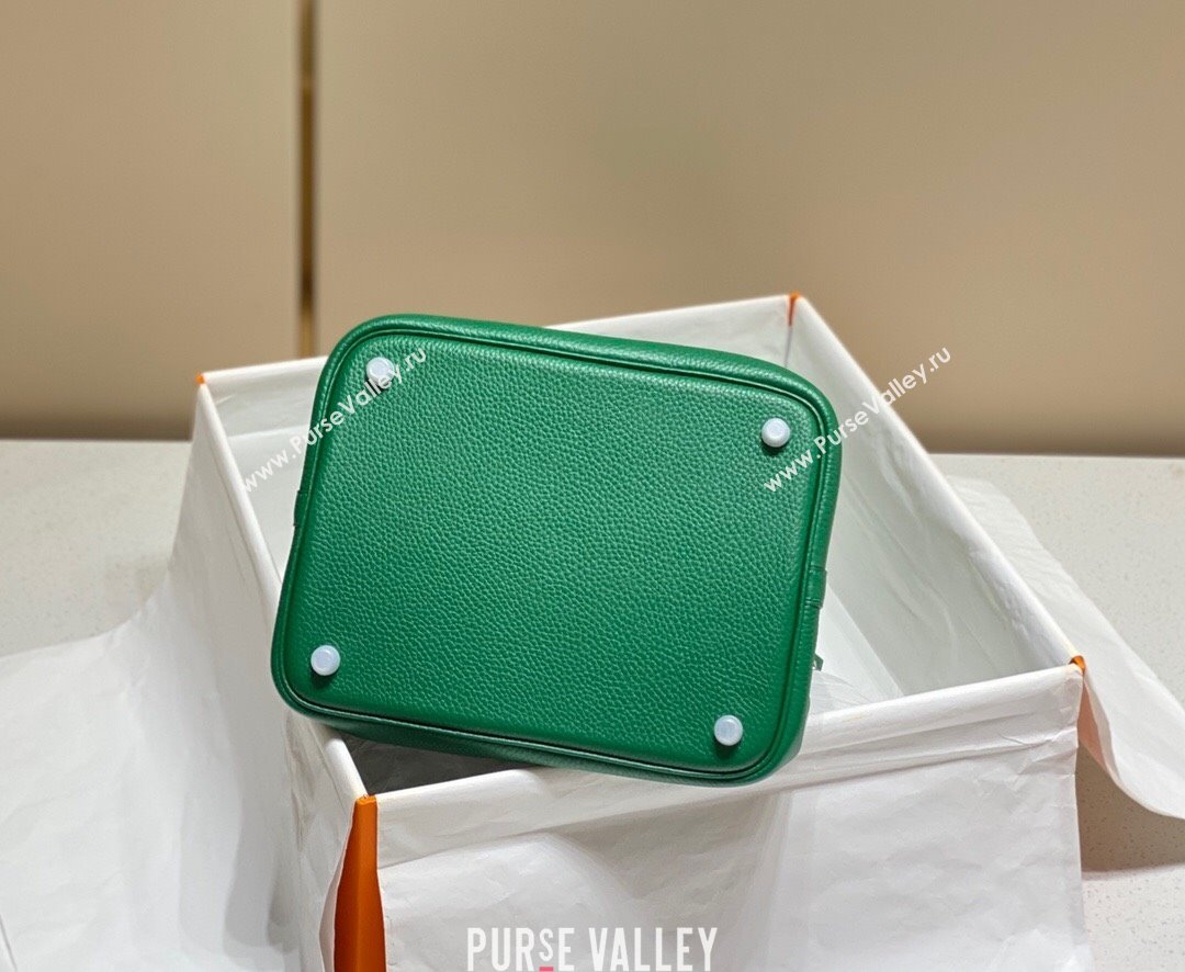 Hermes Picotin Lock Bag 22cm in Togo Calfskin Leather Emerald Green 2025 (FL-250808175)