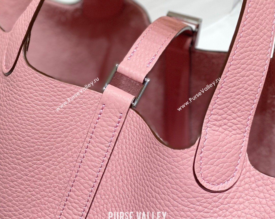 Hermes Picotin Lock Bag 22cm in Togo Calfskin Leather Pink/Silver 2025 (FL-250808177)