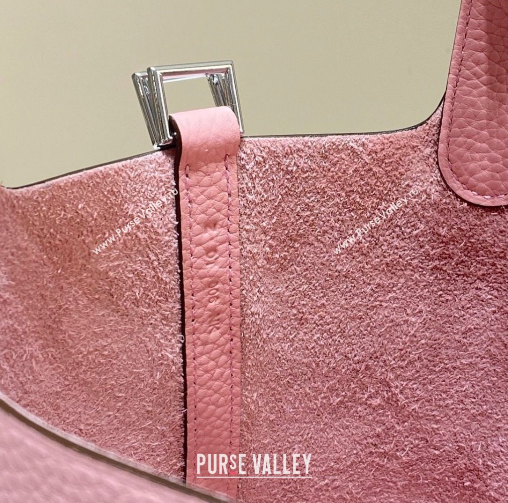 Hermes Picotin Lock Bag 22cm in Togo Calfskin Leather Pink/Silver 2025 (FL-250808177)