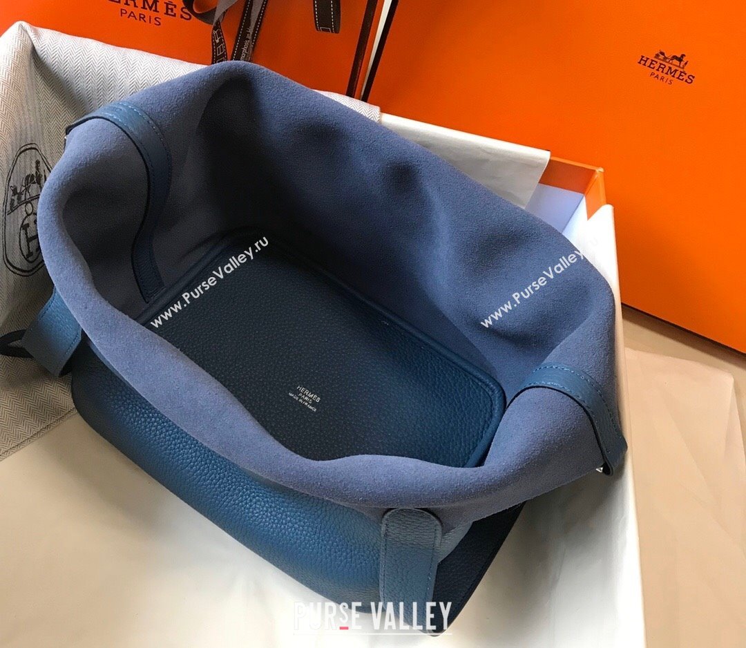 Hermes Picotin Lock Bag 22cm in Togo Calfskin Leather Agate Blue 2025 (FL-250808178)