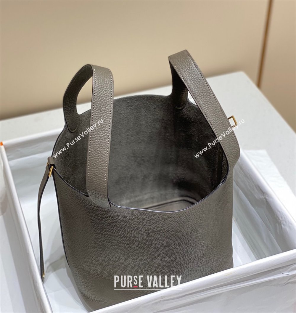 Hermes Picotin Lock Bag 22cm in Togo Calfskin Leather Tin Grey 2025 (FL-250808161)
