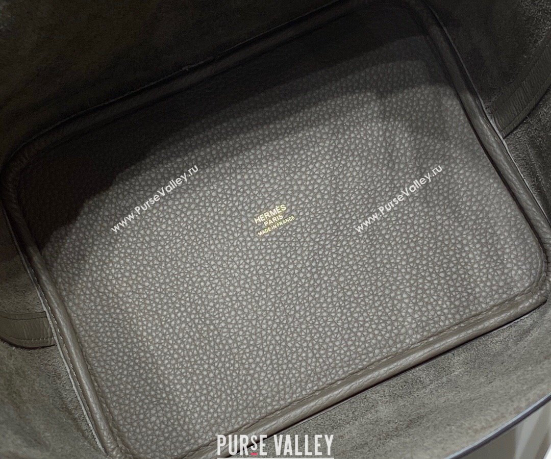 Hermes Picotin Lock Bag 22cm in Togo Calfskin Leather Tin Grey 2025 (FL-250808161)