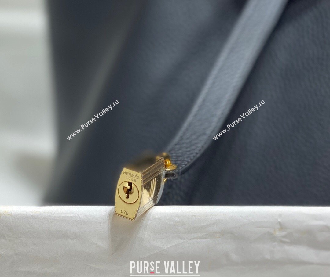 Hermes Picotin Lock Bag 22cm in Togo Calfskin Leather Black/Gold 2025 (FL-250808162)