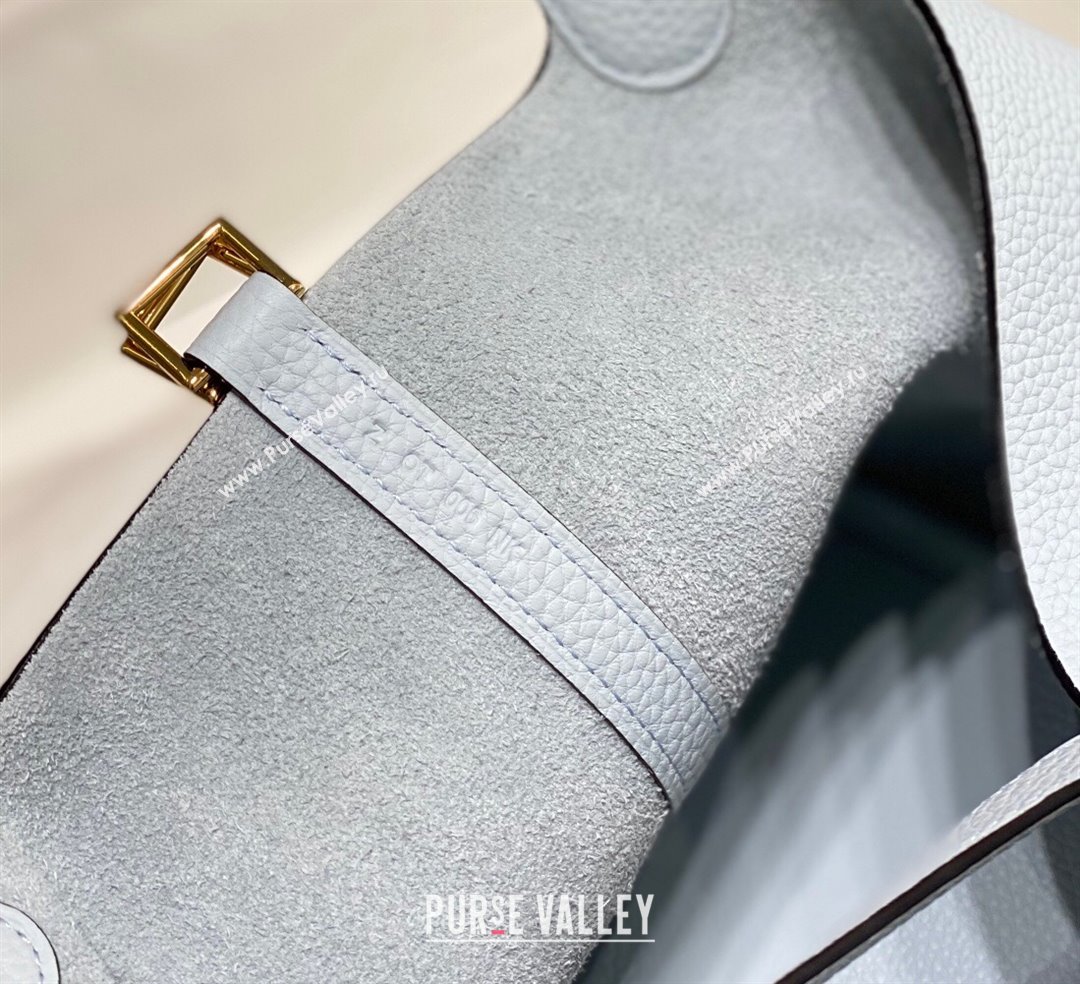 Hermes Picotin Lock Bag 22cm in Togo Calfskin Leather Grail Blue 2025 (FL-250808158)