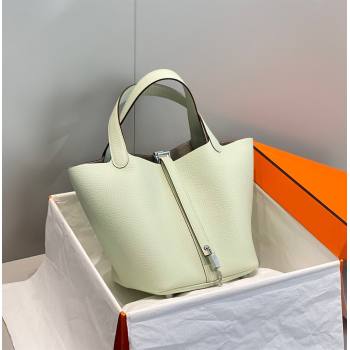 Hermes Picotin Lock Bag 22cm in Togo Calfskin Leather Bubble Green 2025 (FL-250808167)
