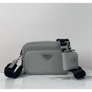 Prada Saffiano Leather Shoulder Bag 2VH170 Grey 2023 (YZ-240119029)