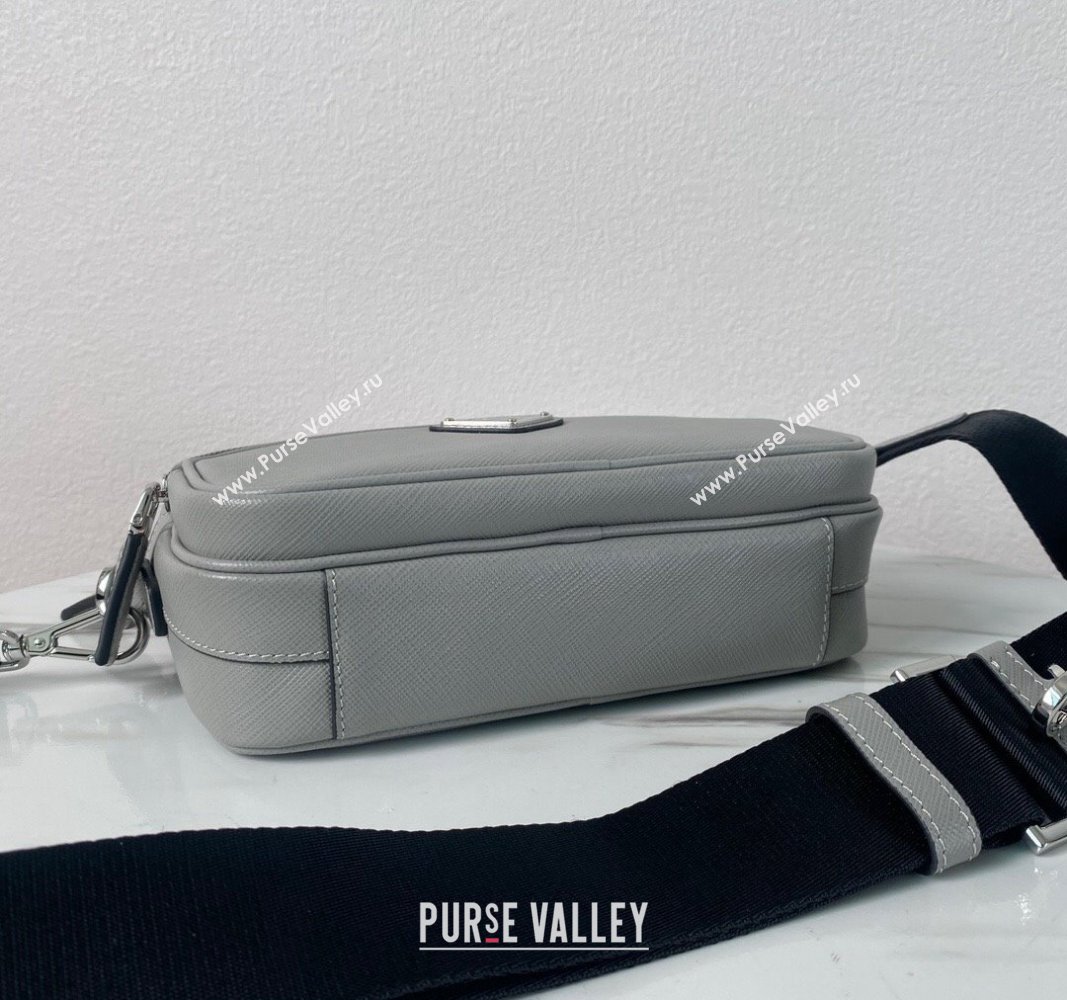 Prada Saffiano Leather Shoulder Bag 2VH170 Grey 2023 (YZ-240119029)