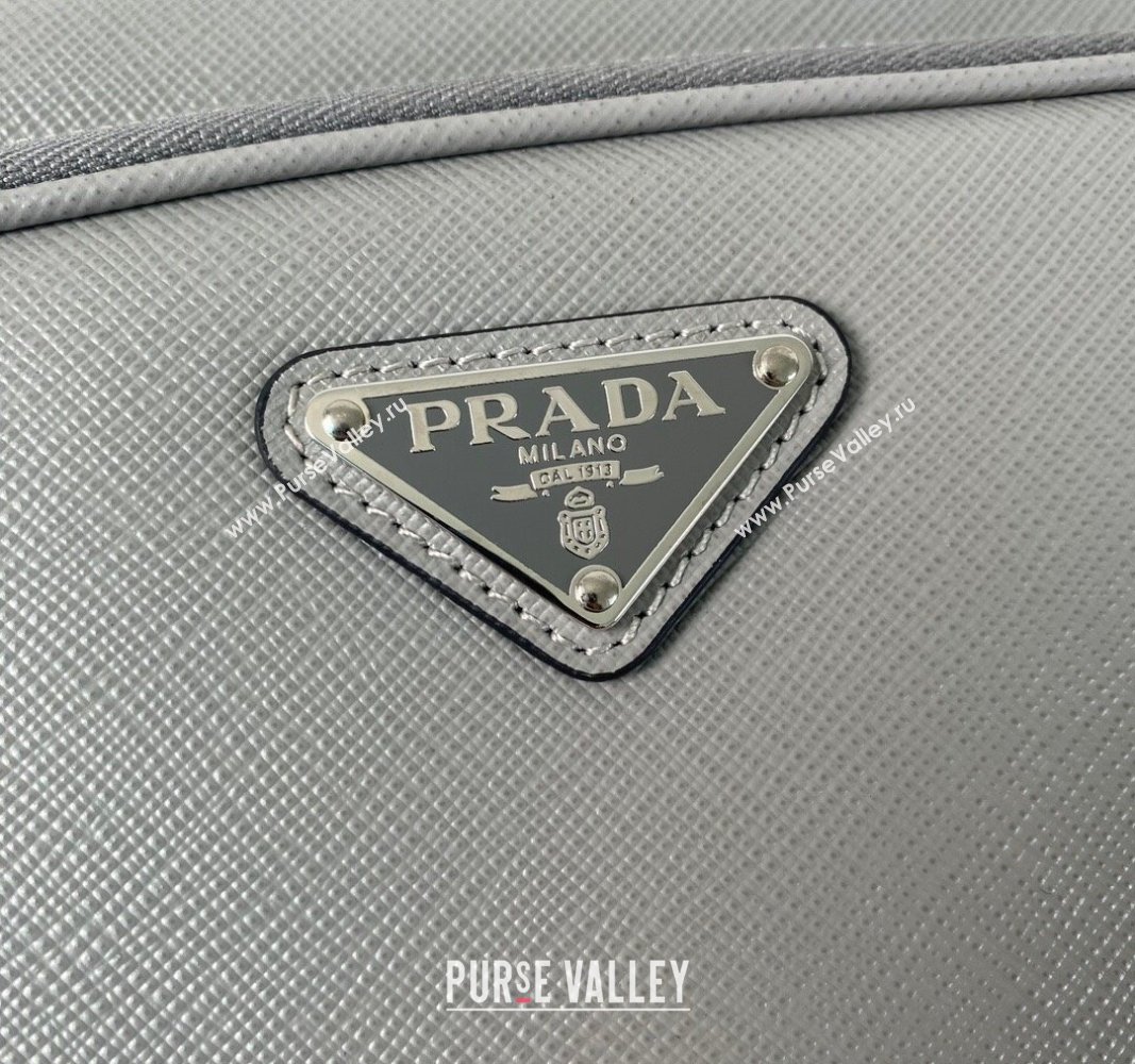 Prada Saffiano Leather Shoulder Bag 2VH170 Grey 2023 (YZ-240119029)