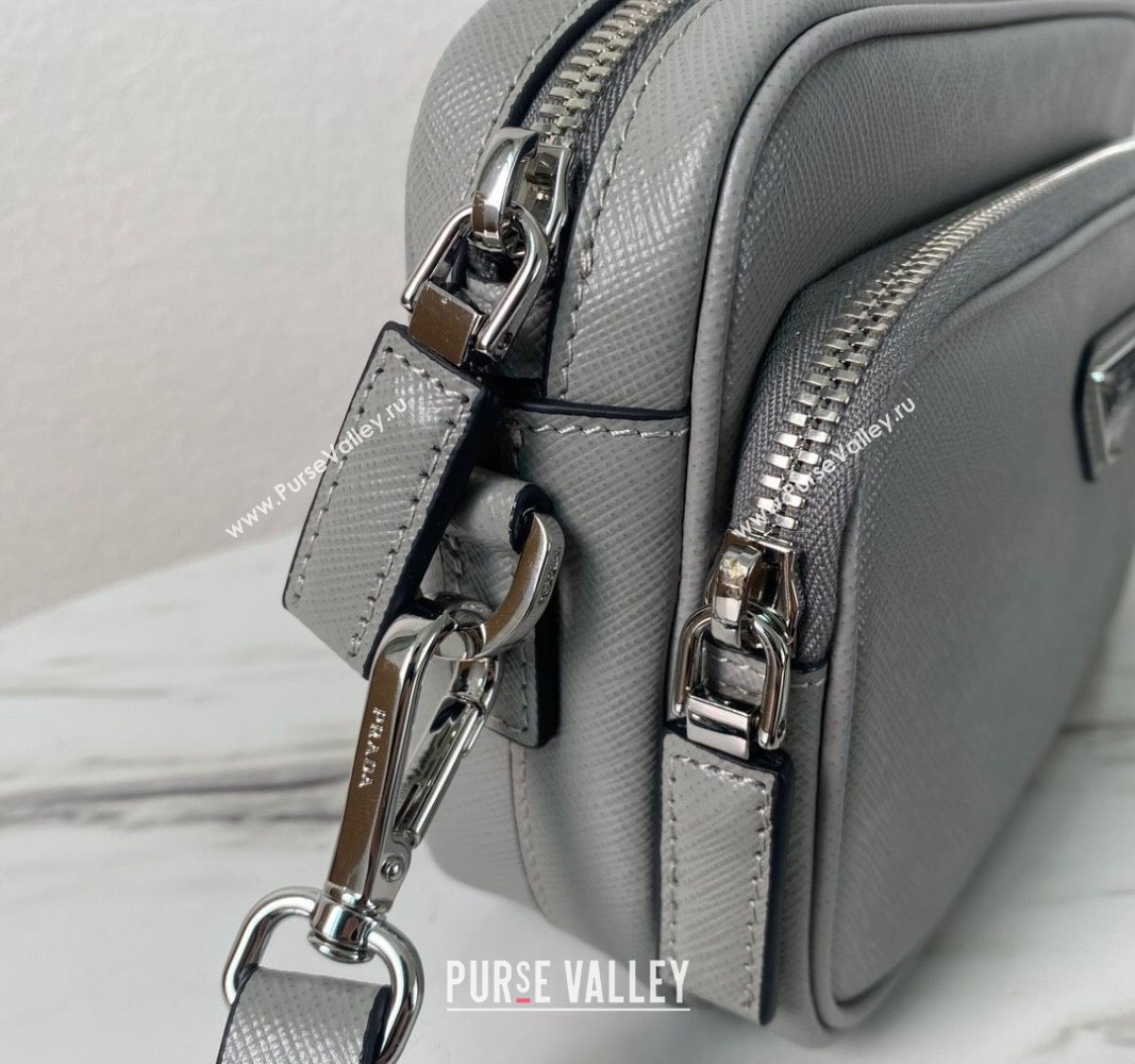 Prada Saffiano Leather Shoulder Bag 2VH170 Grey 2023 (YZ-240119029)