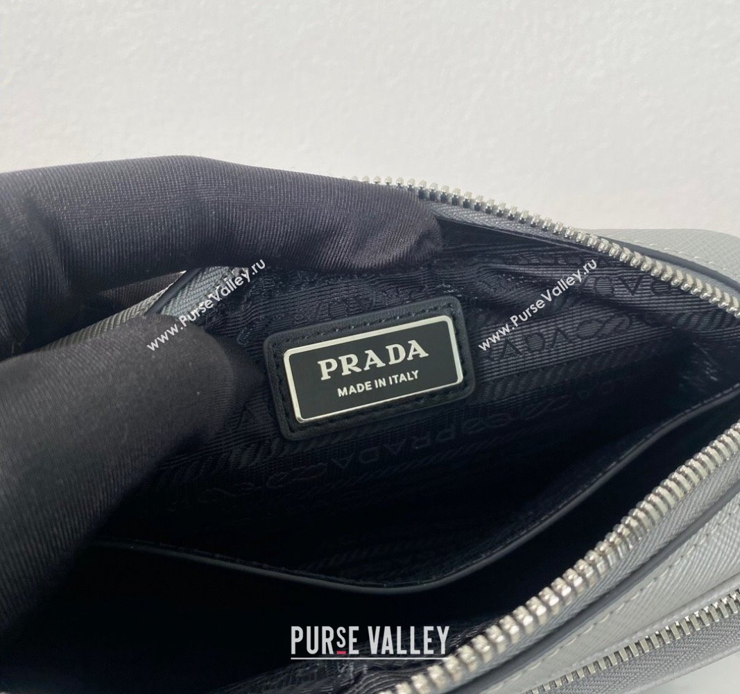 Prada Saffiano Leather Shoulder Bag 2VH170 Grey 2023 (YZ-240119029)