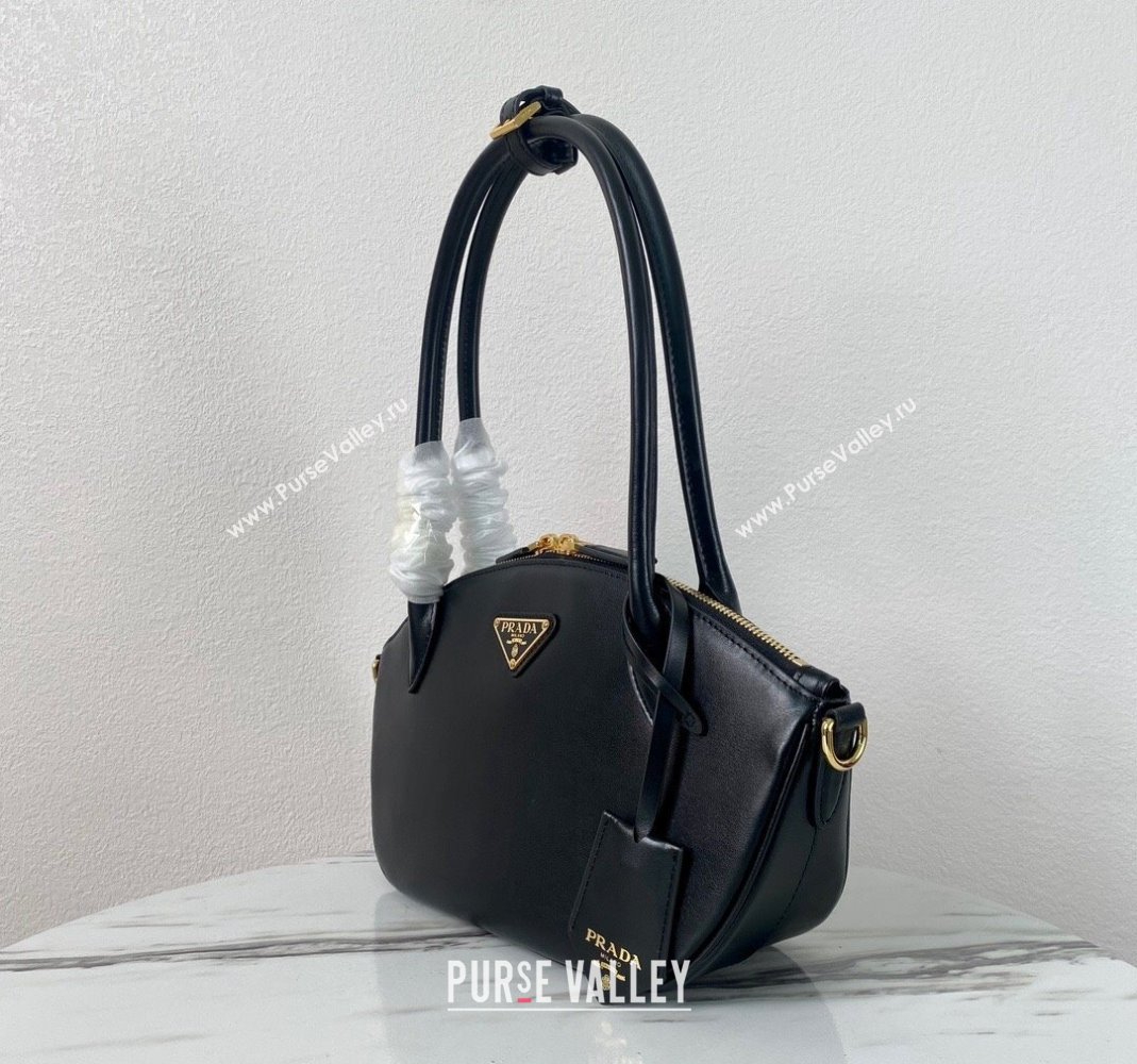 Prada Small leather handbag 1BA427 Black 2024 (YZ-240220032)