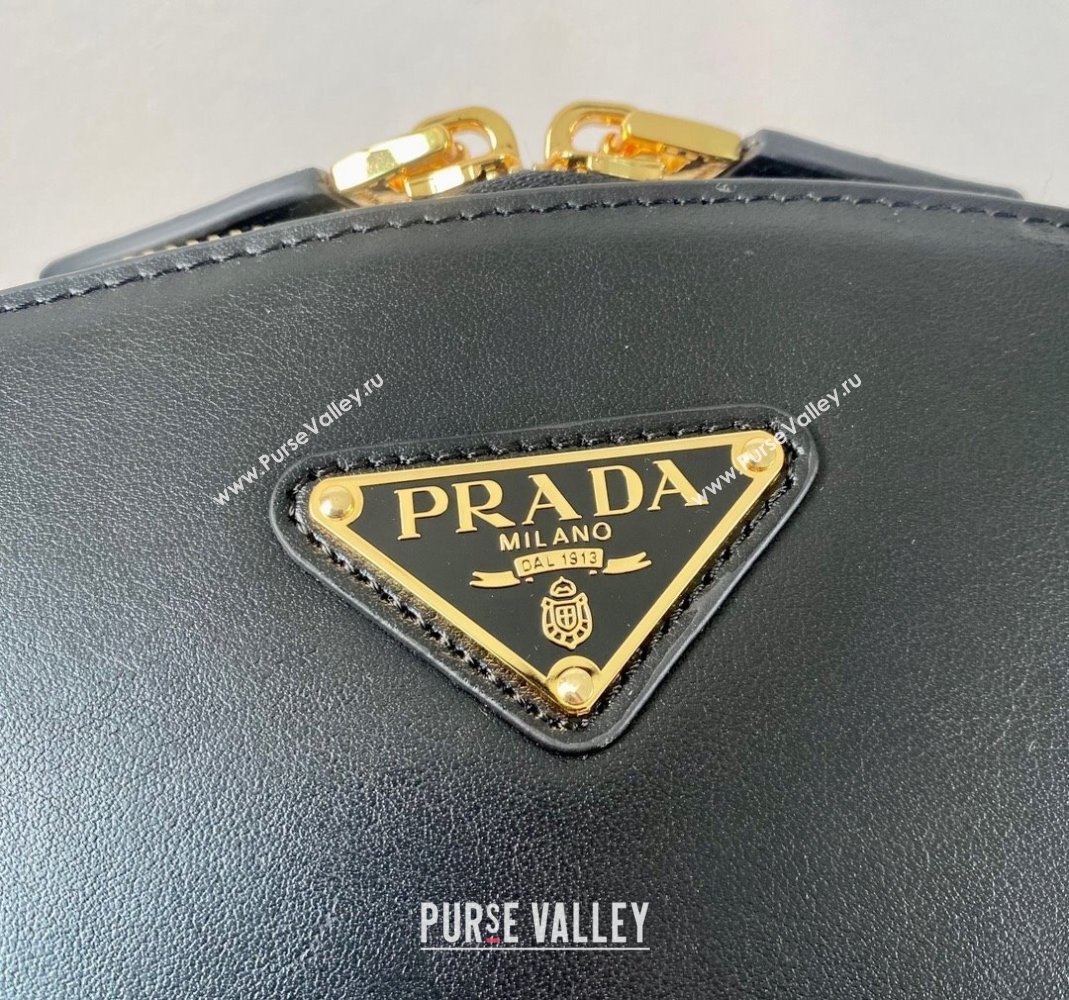 Prada Small leather handbag 1BA427 Black 2024 (YZ-240220032)