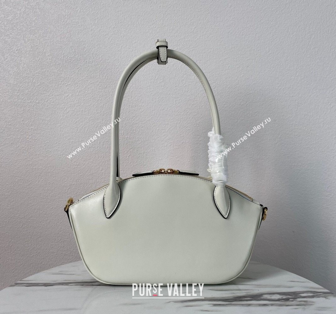 Prada Small leather handbag 1BA427 White 2024 (YZ-240220033)