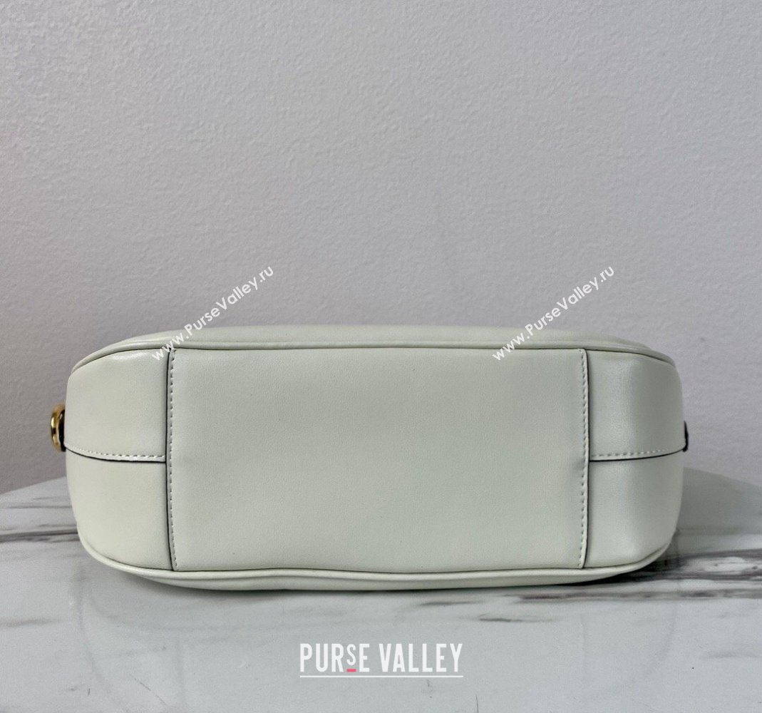 Prada Small leather handbag 1BA427 White 2024 (YZ-240220033)