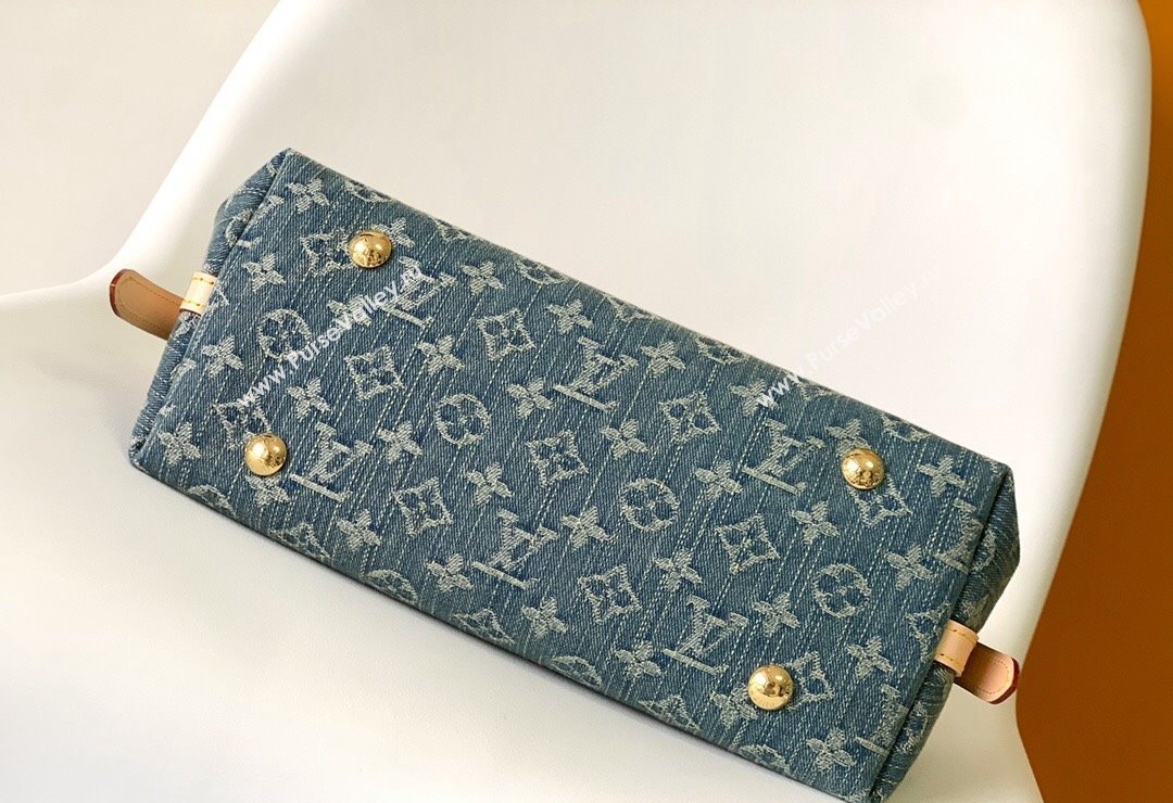 Louis Vuitton Carryall Shoulder Bag MM in Blue Monogram Denim M46855 2024 (YZ-240220053)