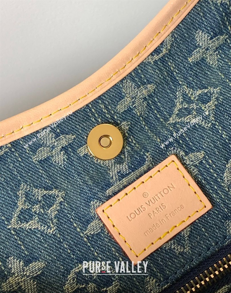 Louis Vuitton Carryall Shoulder Bag MM in Blue Monogram Denim M46855 2024 (YZ-240220053)