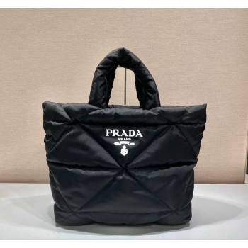 Prada Quilted Nylon Tote Bag 1BG411 Black 2024 (YZ-240220049)