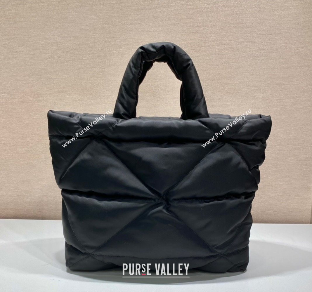 Prada Quilted Nylon Tote Bag 1BG411 Black 2024 (YZ-240220049)