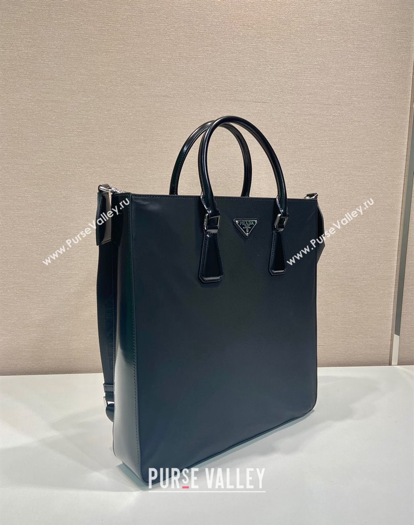 Prada Mens Re-Nylon and Leather Handbag Black 2VG115 2024 (YZ-240220051)