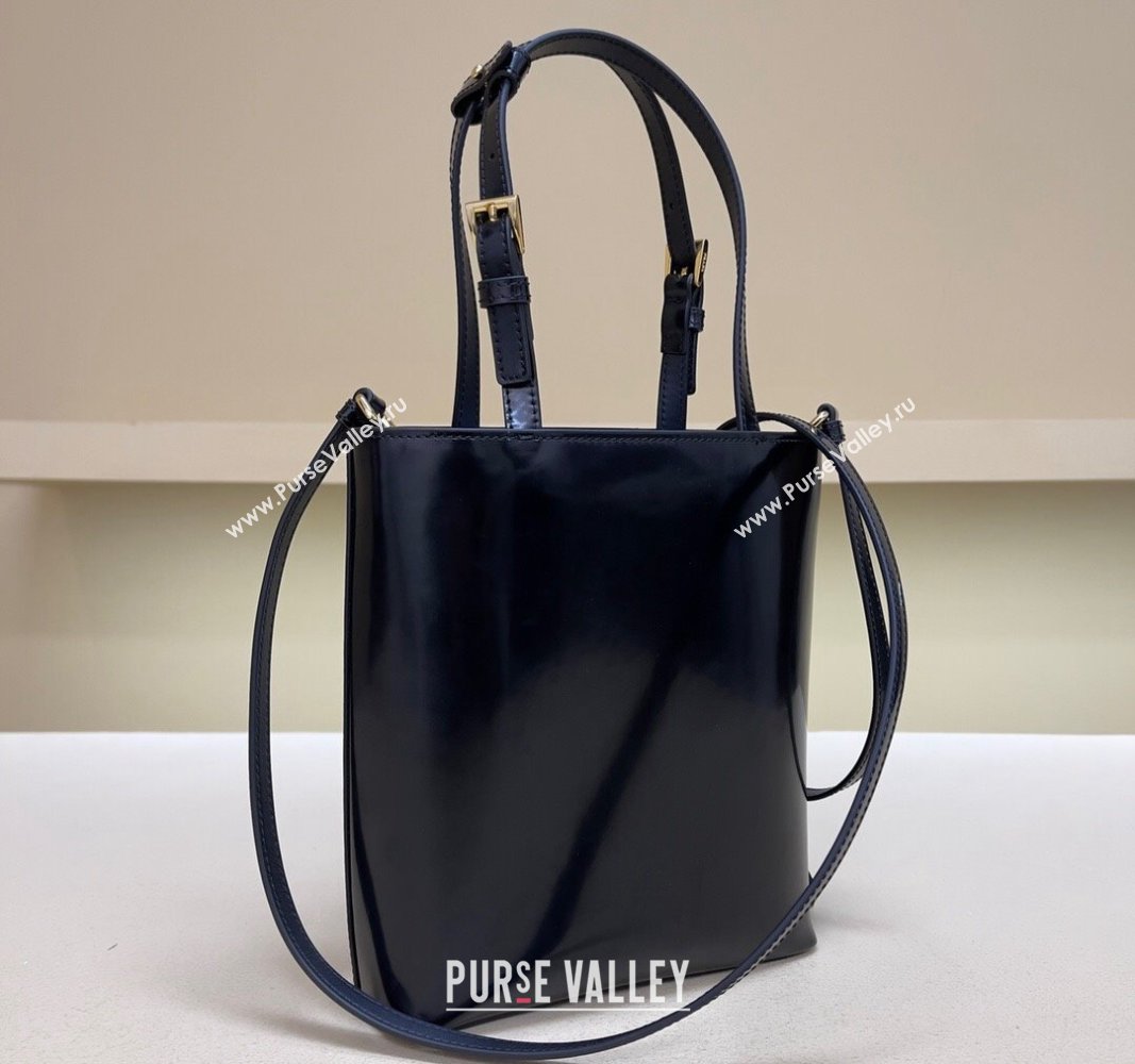Prada Leather Bucket Bag Black 1BA401 2024 (YZ-240312081)