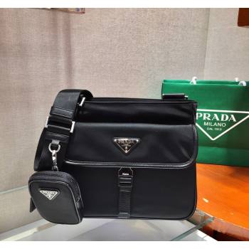 Prada Mens Nylon shoulder bag Black 2024 2VH110 (YZ-240312098)