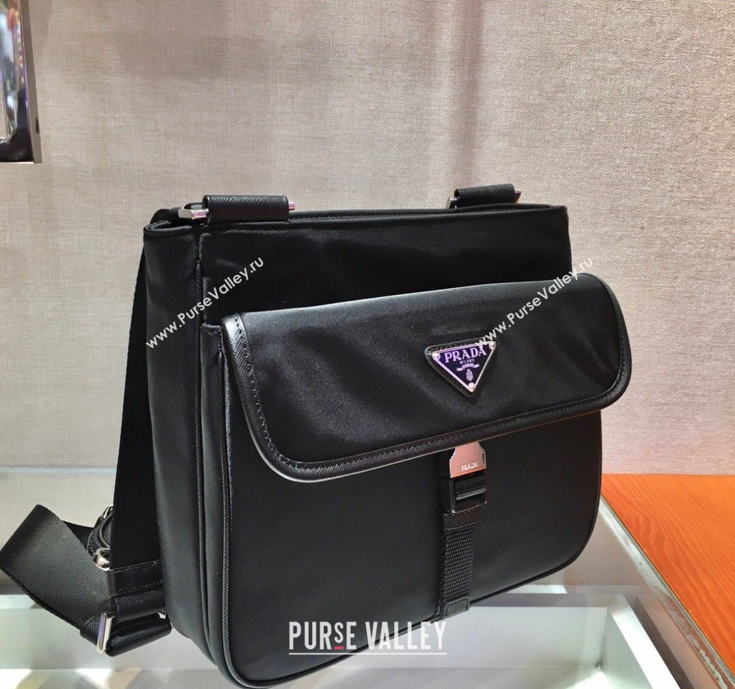 Prada Mens Nylon shoulder bag Black 2024 2VH110 (YZ-240312098)