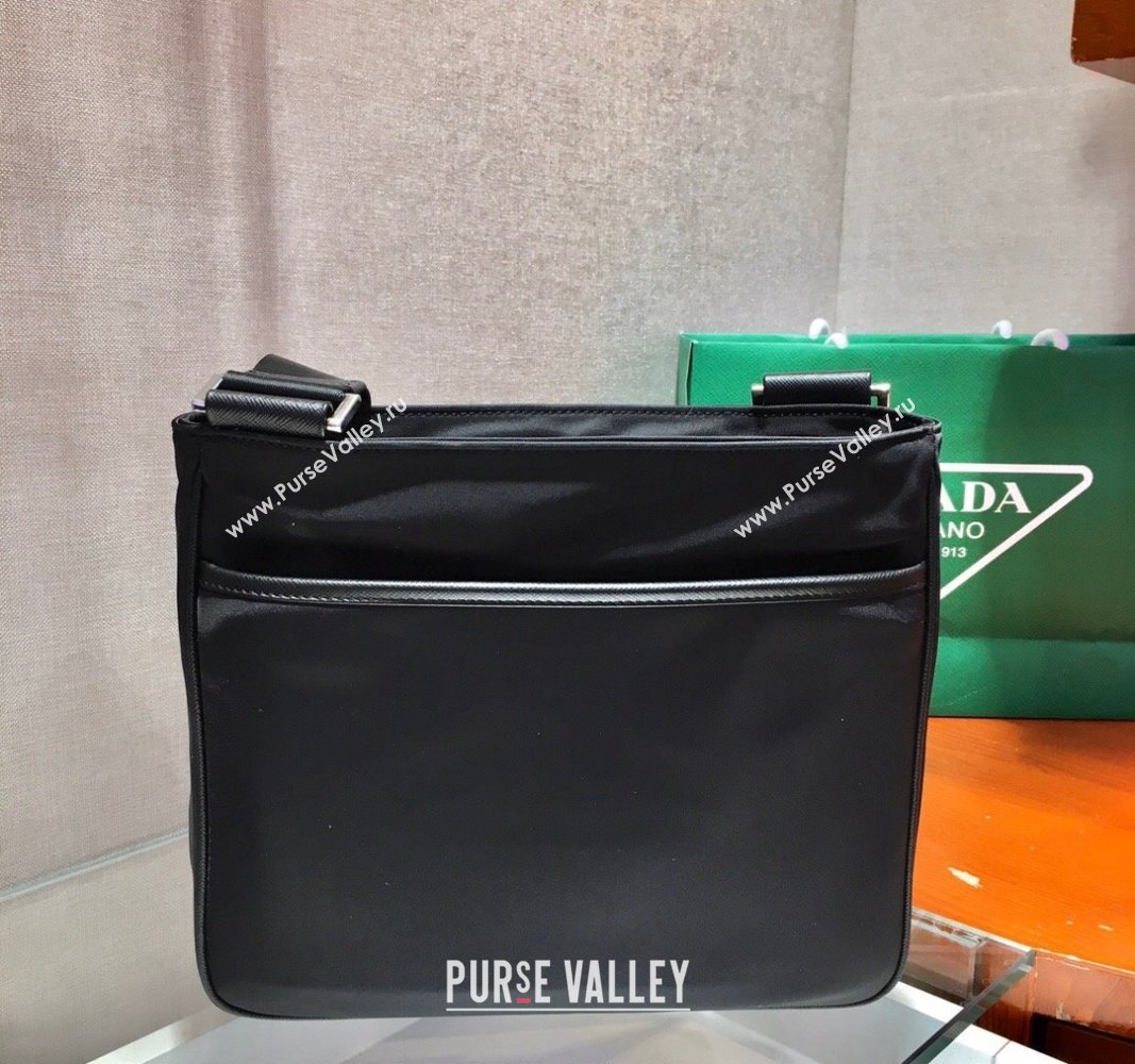 Prada Mens Nylon shoulder bag Black 2024 2VH110 (YZ-240312098)