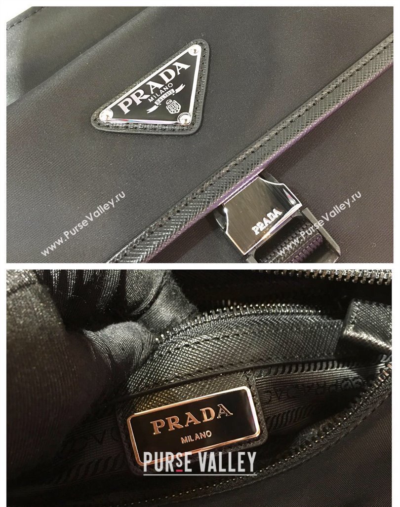 Prada Mens Nylon shoulder bag Black 2024 2VH110 (YZ-240312098)