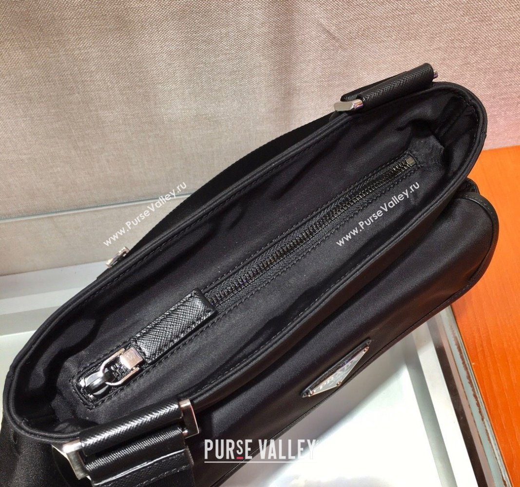 Prada Mens Nylon shoulder bag Black 2024 2VH110 (YZ-240312098)
