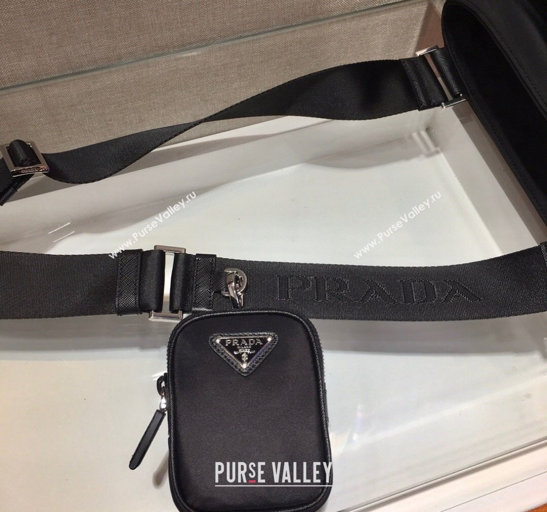 Prada Mens Nylon shoulder bag Black 2024 2VH110 (YZ-240312098)
