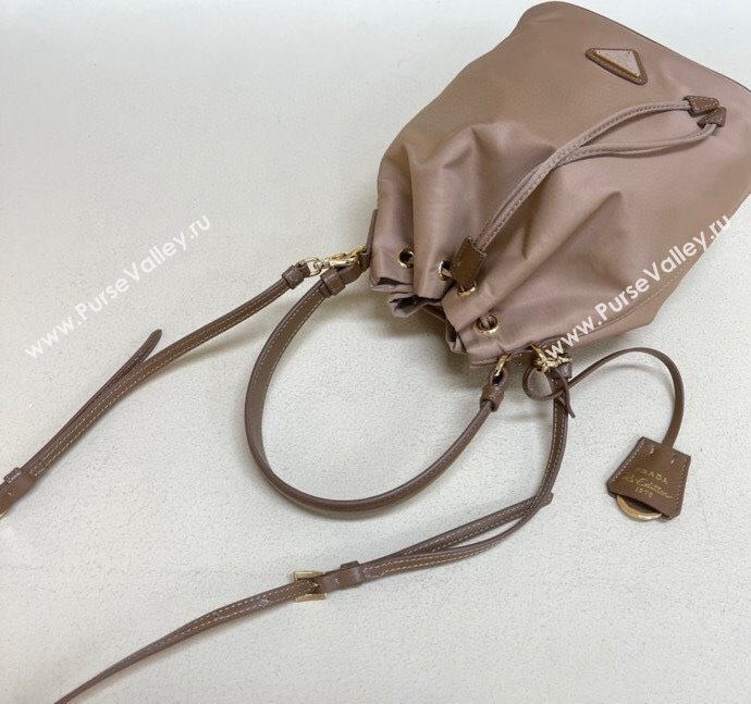 Prada Re-Edition 1978 Re-Nylon Bucket mini-bag 1BE067 Dusty Nude 2024 (YZ-240312100)