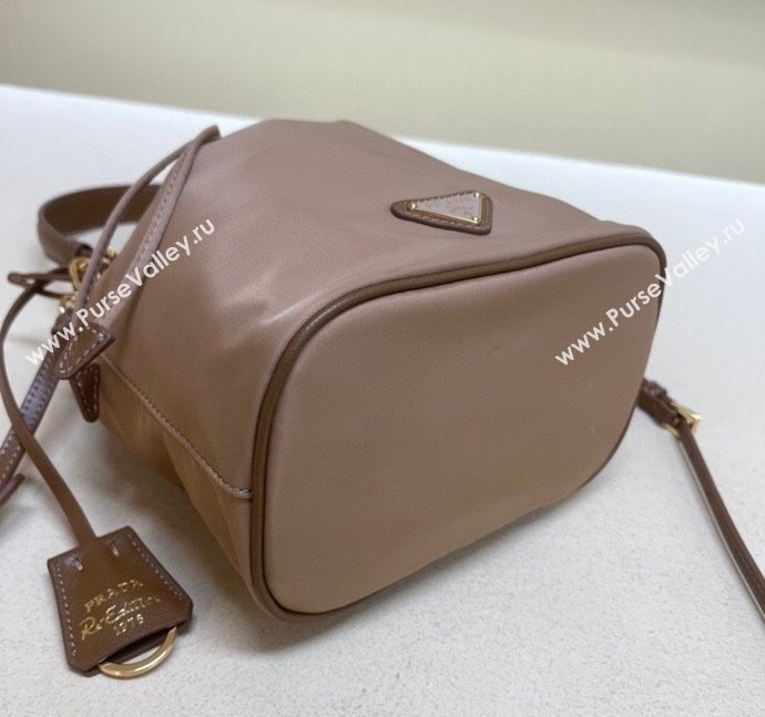 Prada Re-Edition 1978 Re-Nylon Bucket mini-bag 1BE067 Dusty Nude 2024 (YZ-240312100)
