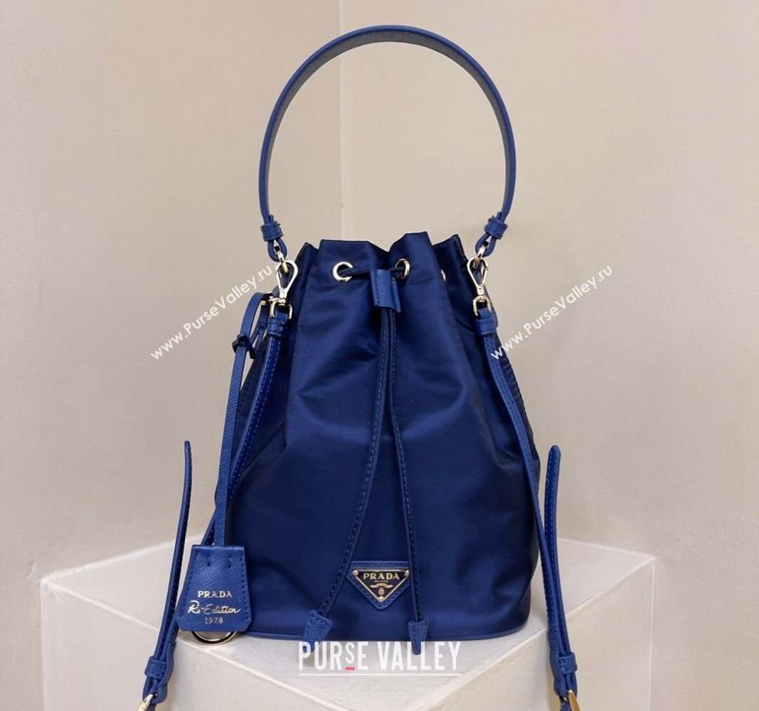 Prada Re-Edition 1978 Re-Nylon Bucket mini-bag 1BE067 Royal Blue 2024 (YZ-240312102)