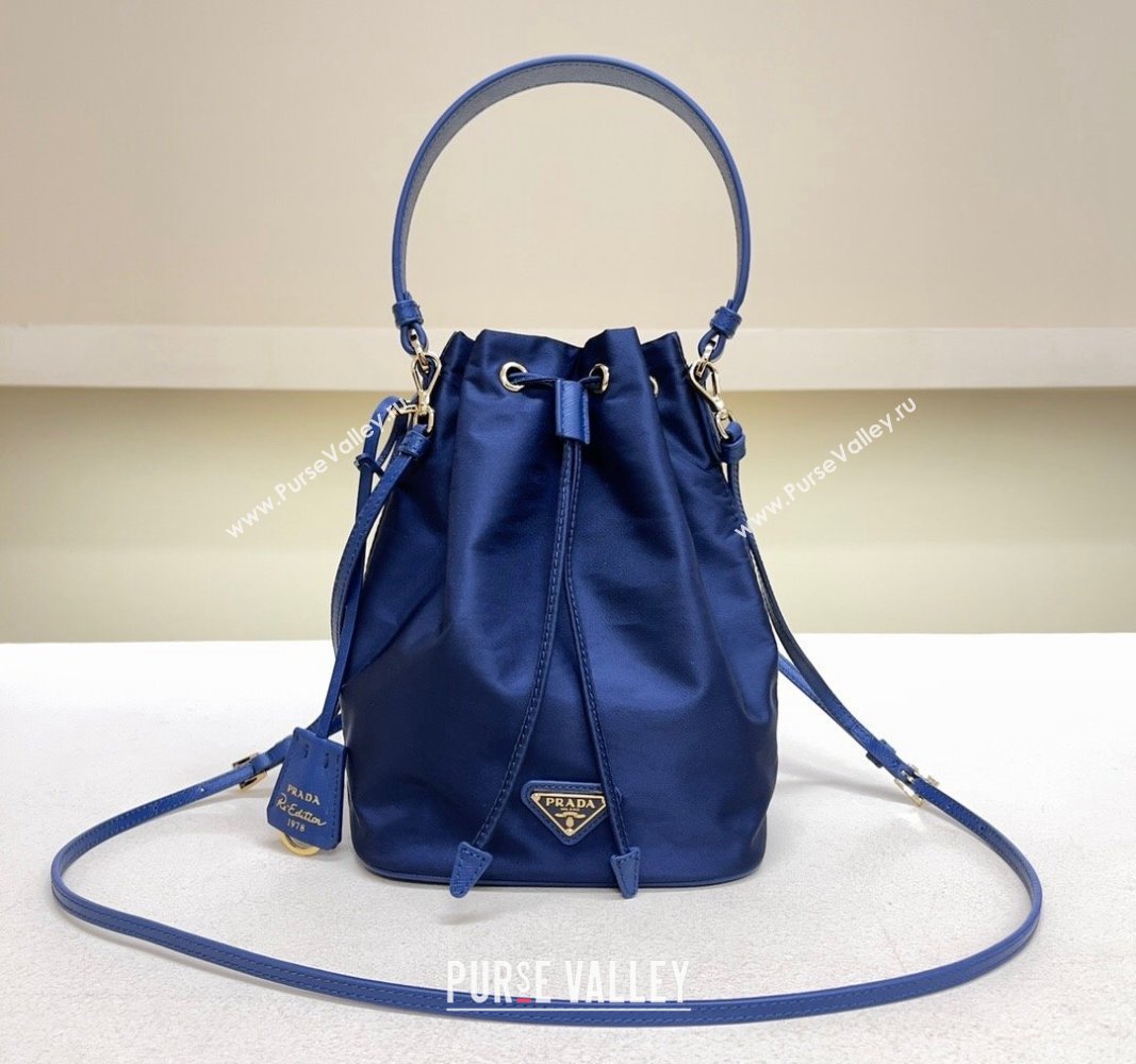 Prada Re-Edition 1978 Re-Nylon Bucket mini-bag 1BE067 Royal Blue 2024 (YZ-240312102)