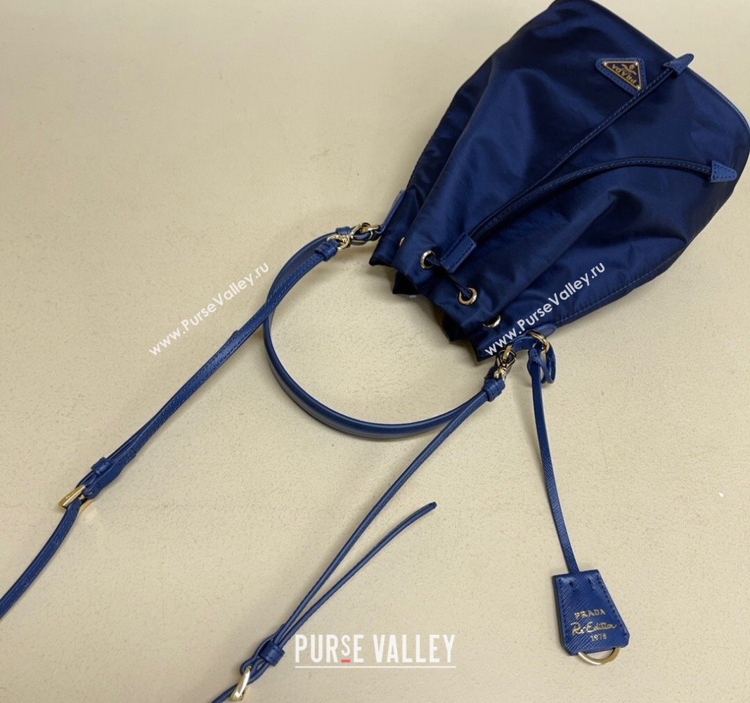 Prada Re-Edition 1978 Re-Nylon Bucket mini-bag 1BE067 Royal Blue 2024 (YZ-240312102)