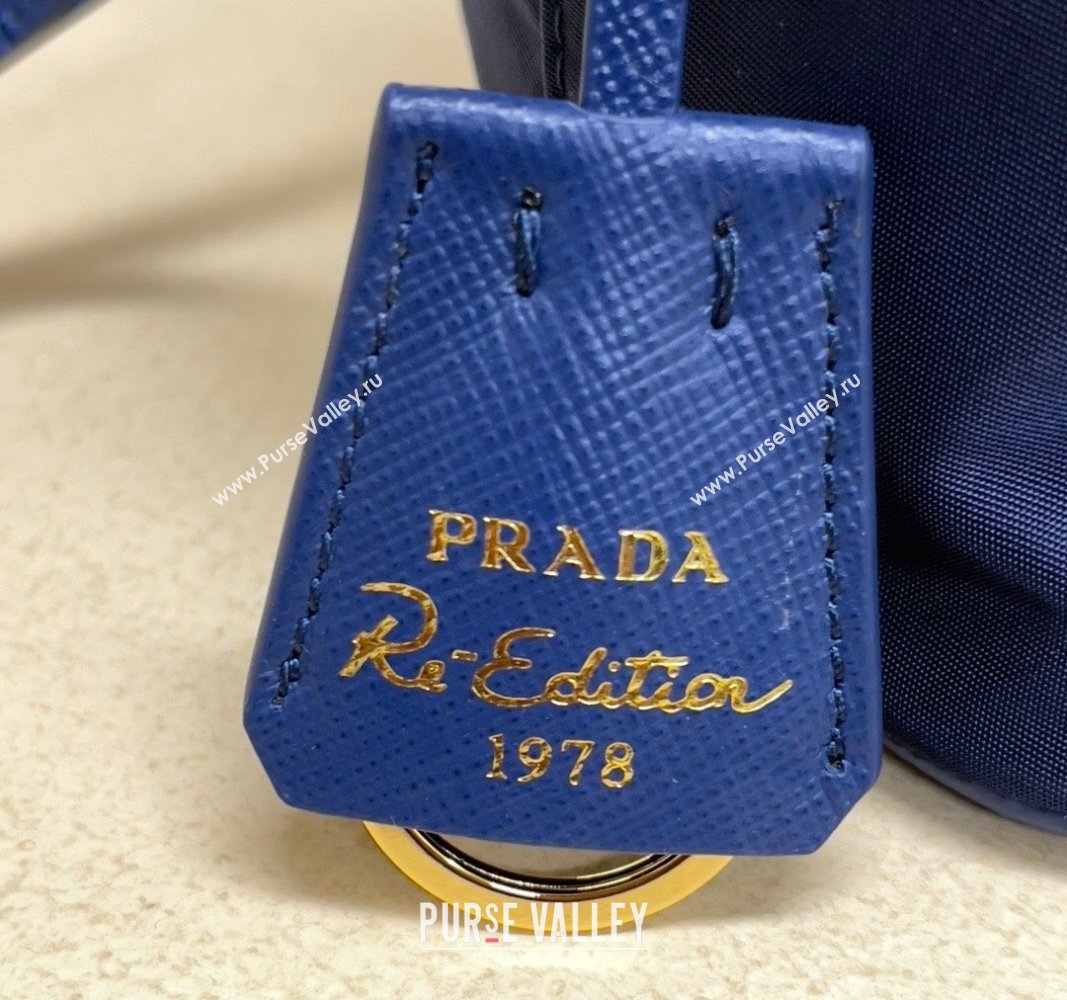 Prada Re-Edition 1978 Re-Nylon Bucket mini-bag 1BE067 Royal Blue 2024 (YZ-240312102)