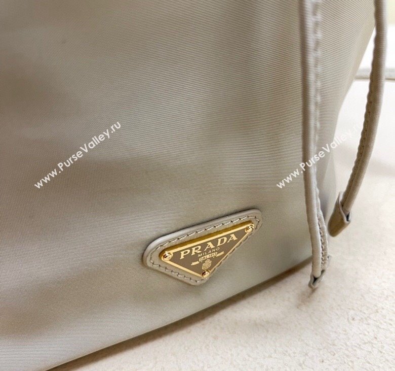 Prada Re-Edition 1978 Re-Nylon Bucket mini-bag 1BE067 Light Grey 2024 (YZ-240312104)