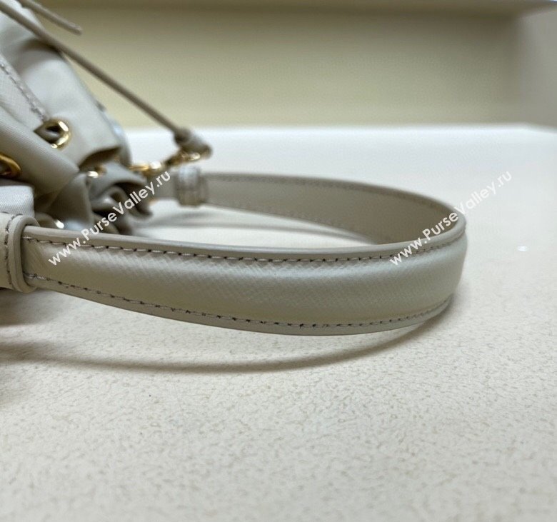 Prada Re-Edition 1978 Re-Nylon Bucket mini-bag 1BE067 Light Grey 2024 (YZ-240312104)