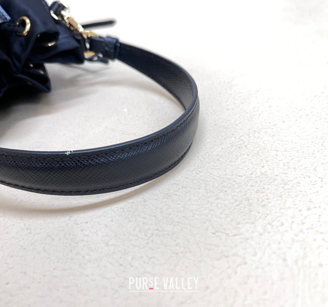 Prada Re-Edition 1978 Re-Nylon Bucket mini-bag 1BE067 Navy Blue 2024 (YZ-240312105)