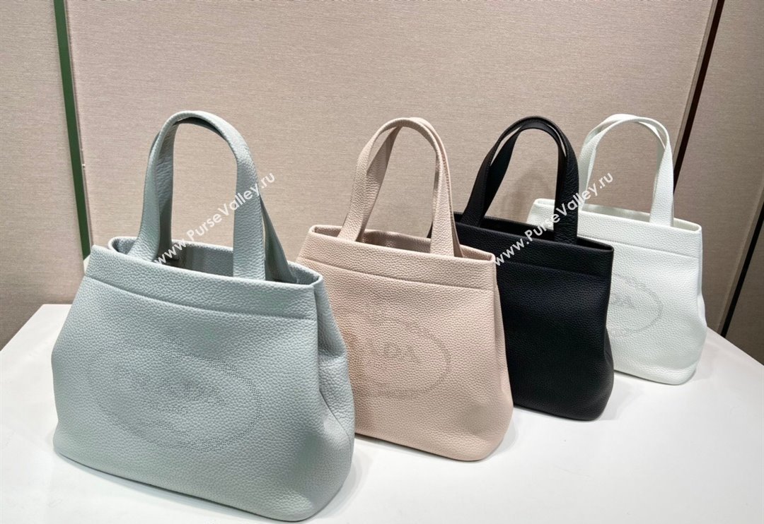 Prada Grained Leather Tote Bag 1BC384 Black 2024 (YZ-240312116)