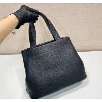 Prada Grained Leather Tote Bag 1BC384 Black 2024 (YZ-240312116)