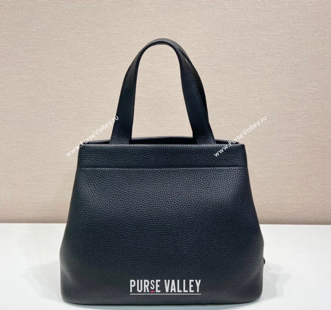 Prada Grained Leather Tote Bag 1BC384 Black 2024 (YZ-240312116)